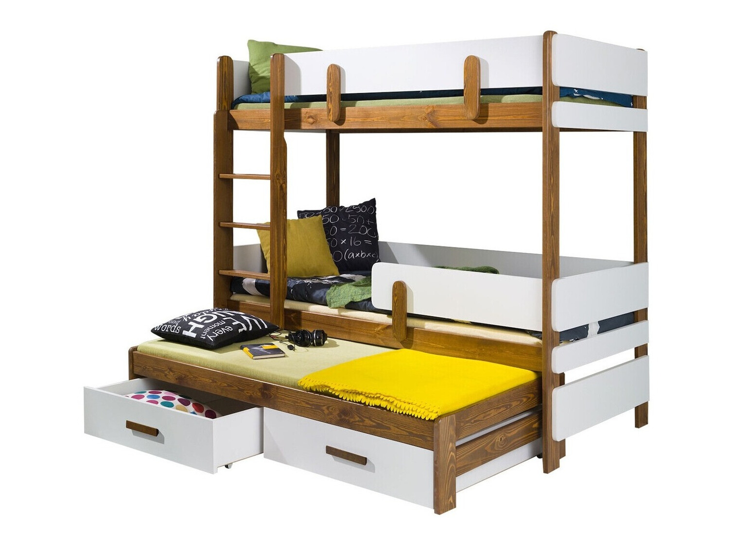 Bunk bed Henderson 146 (White + Oak)