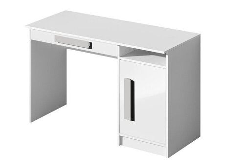 Desk Merevari 100 (White + Glossy white + Grey)