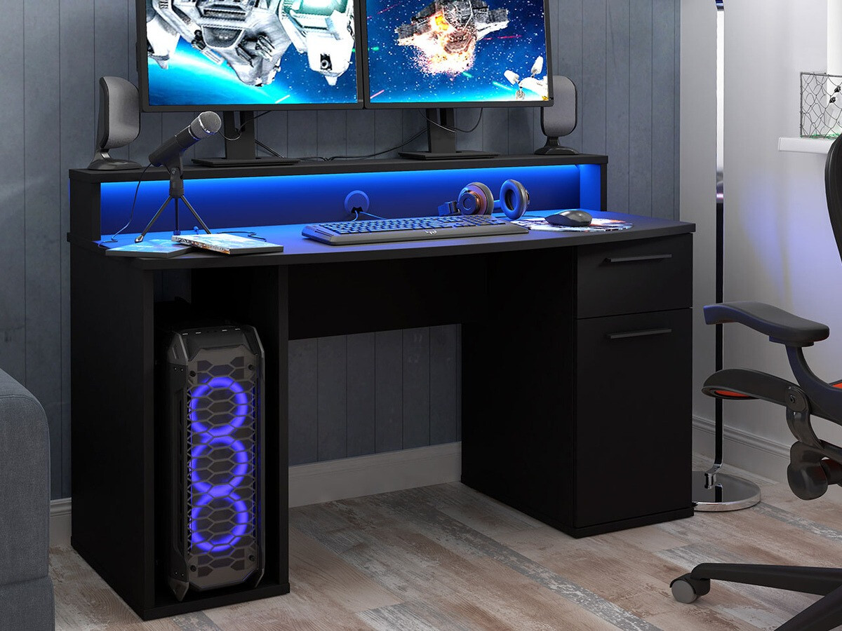 Gaming desk Serus (Matte black)