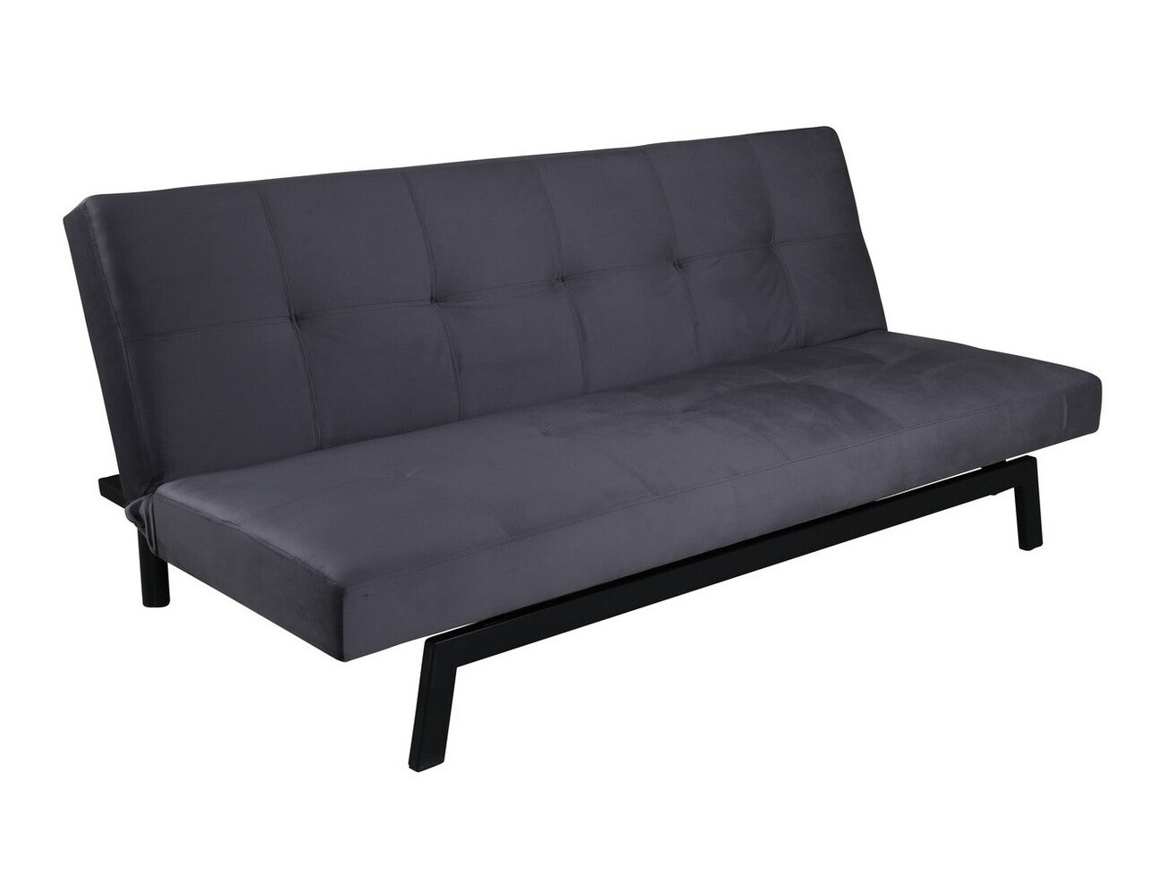 Sofa bed Dallas 1710 (Dark grey + Black)