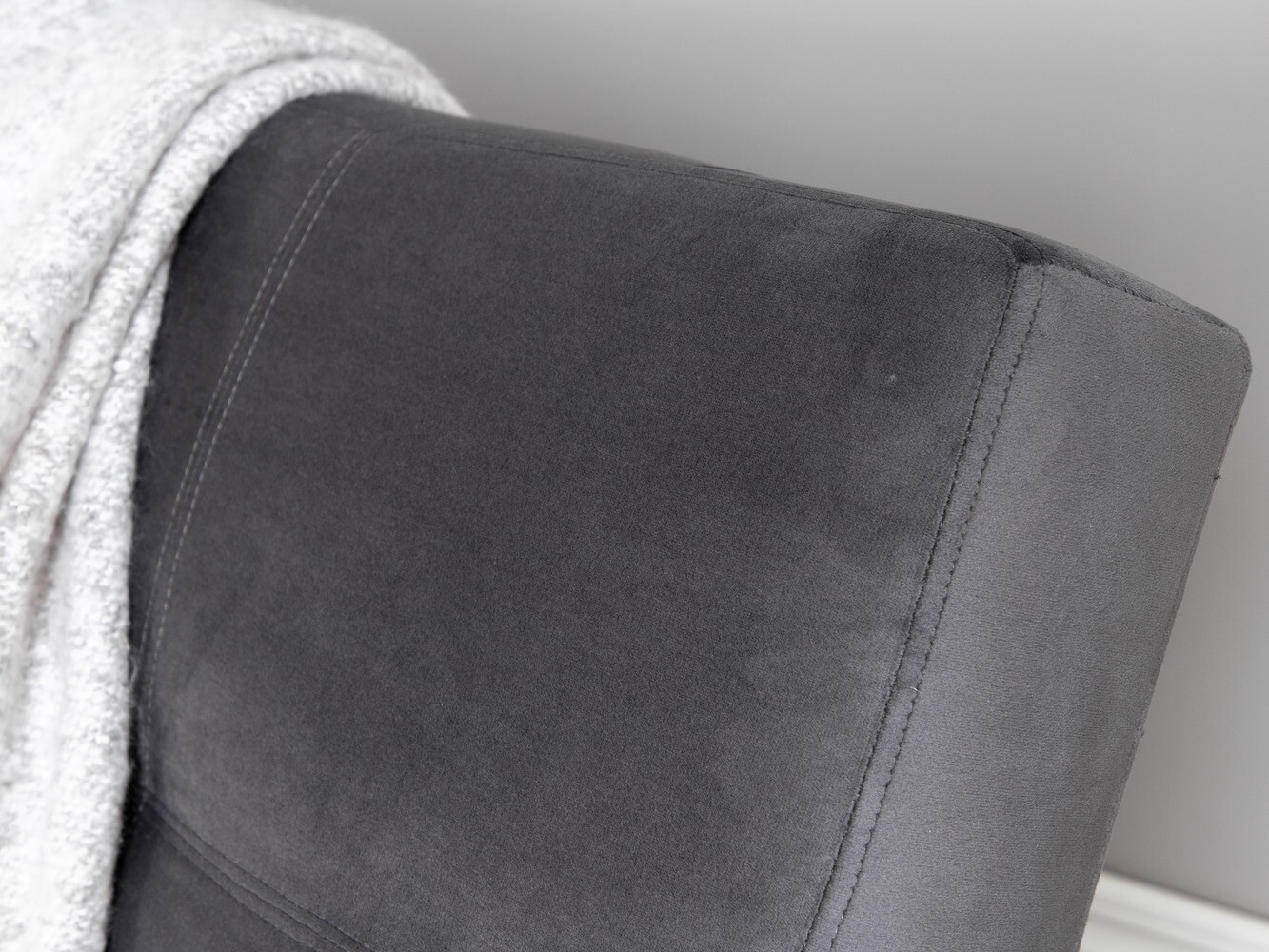 Sofa bed Dallas 1710 (Dark grey + Black)