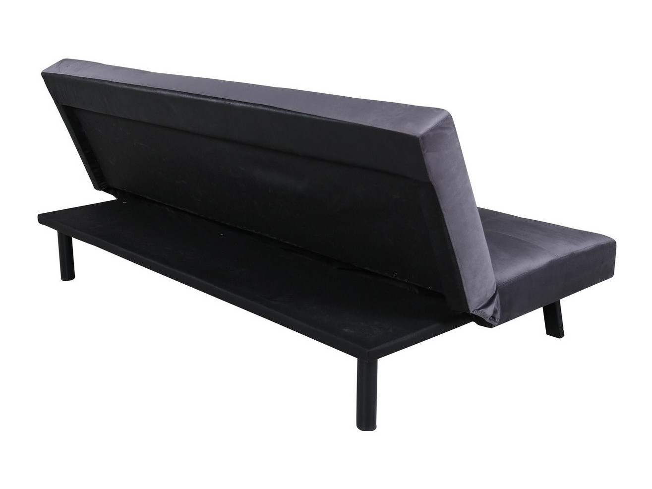 Sofa bed Dallas 1710 (Dark grey + Black)