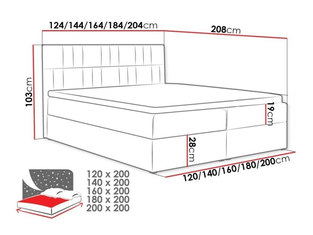 Continental bed Pons I (Kronos 02)