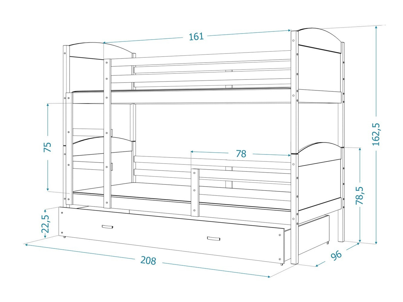 Bunk bed Aurora 103