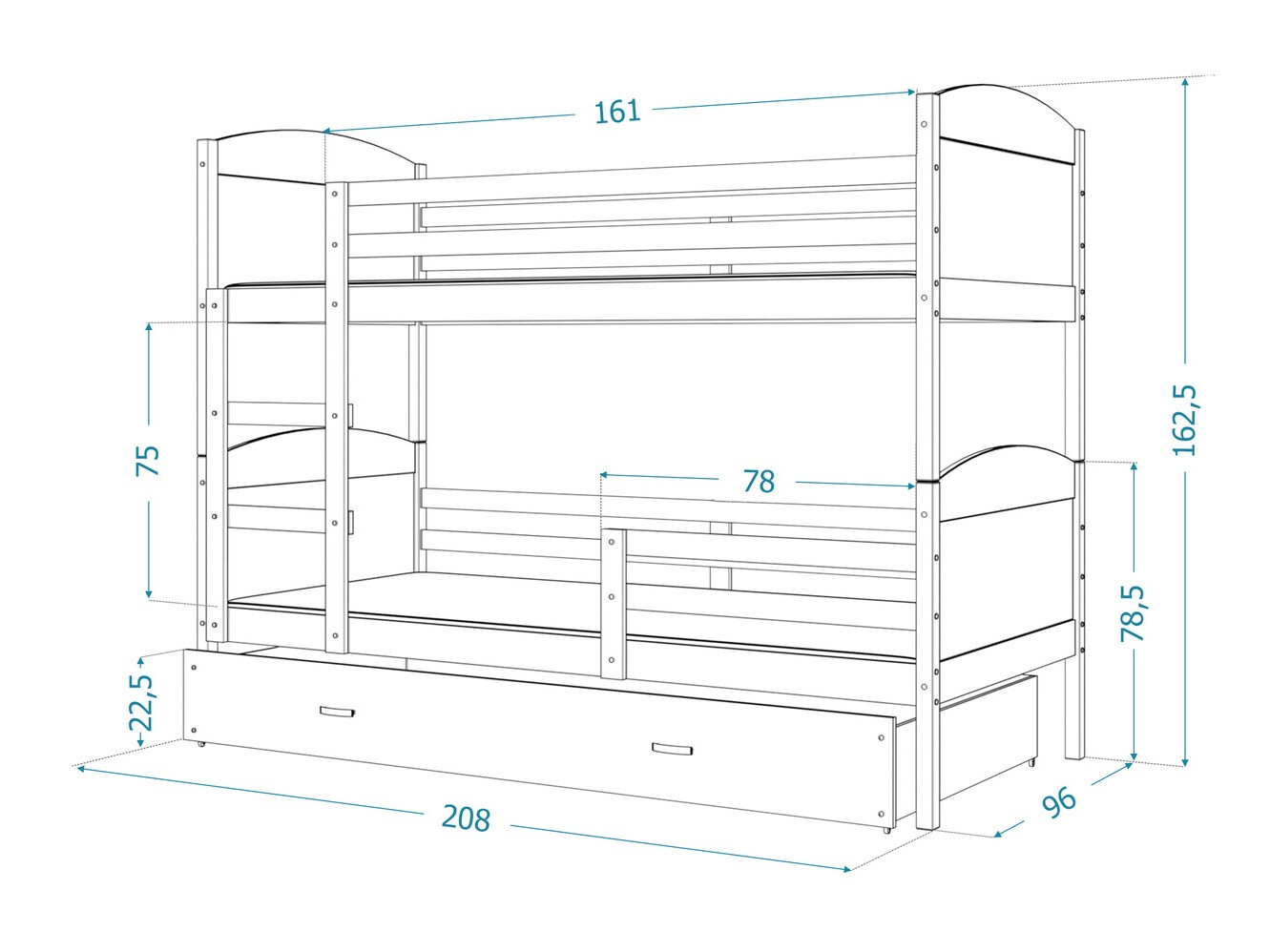 Bunk bed Aurora 103