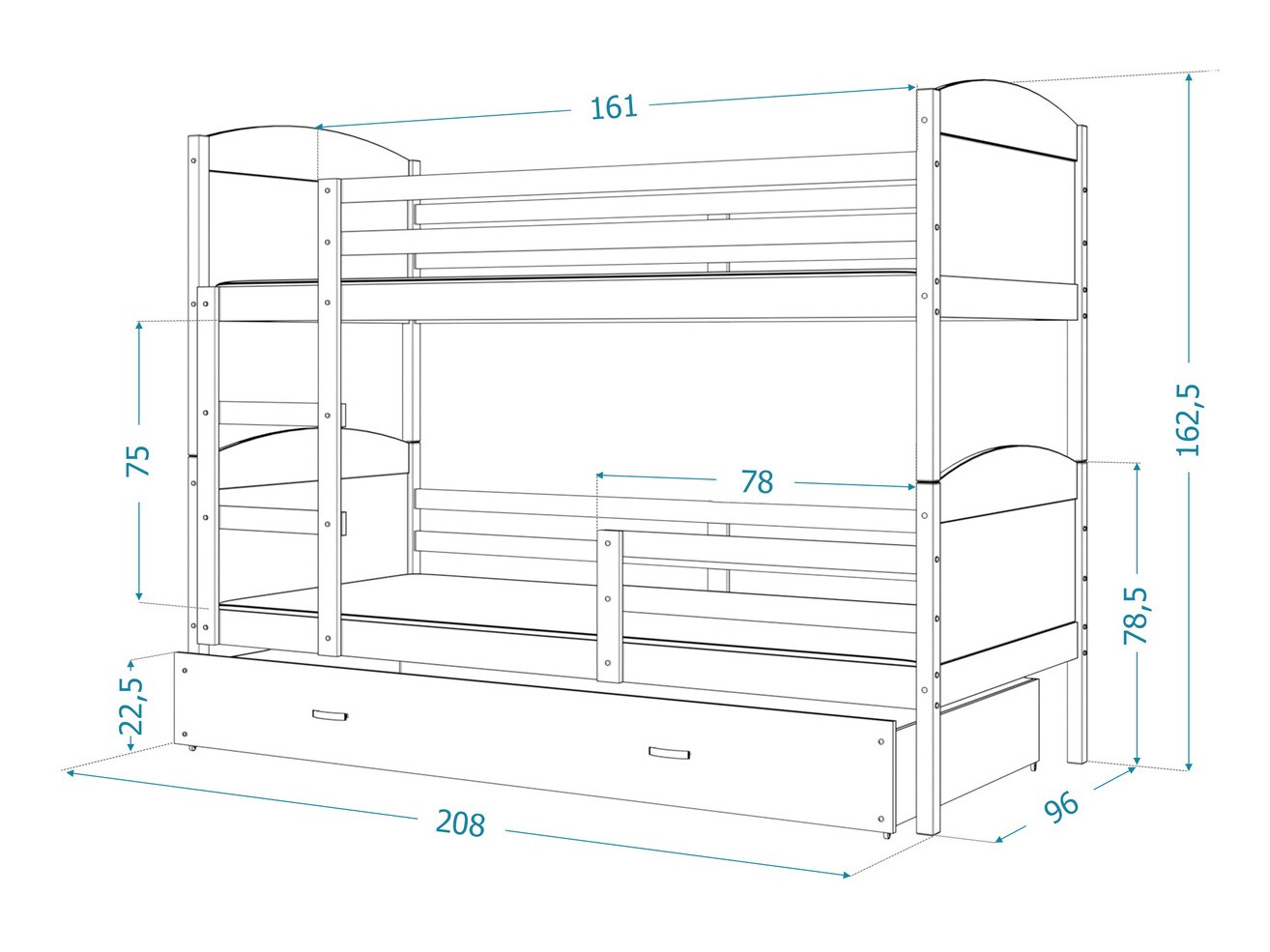 Bunk bed Aurora 103