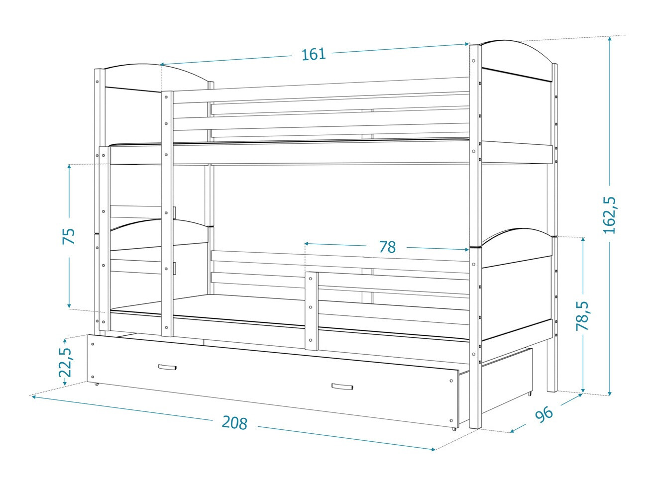 Bunk bed Aurora 103