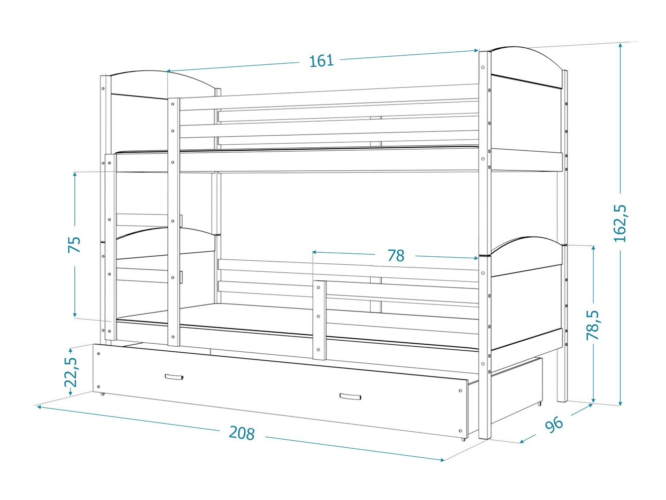 Bunk bed Aurora 103