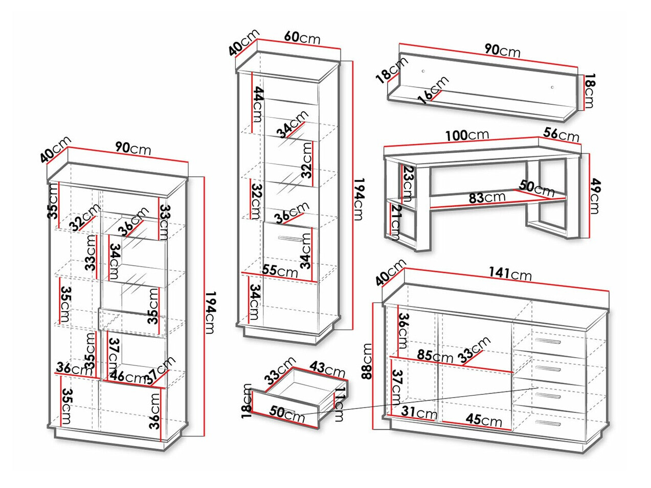 Living room set Tenodeu 117