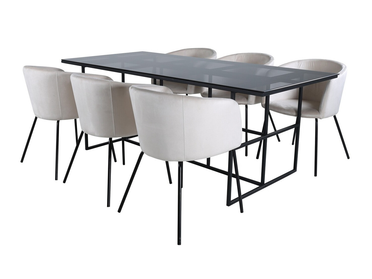 Dining set Dallas 2639 (Beige + Black)