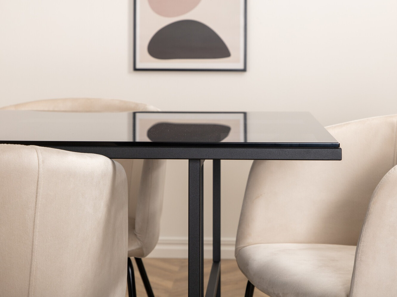 Dining set Dallas 2639 (Beige + Black)