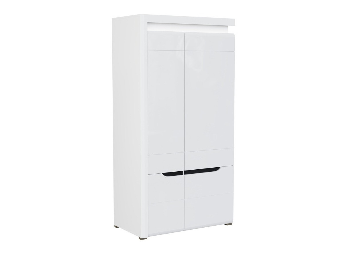Wardrobe Revelmi 107 (Glossy white + White)
