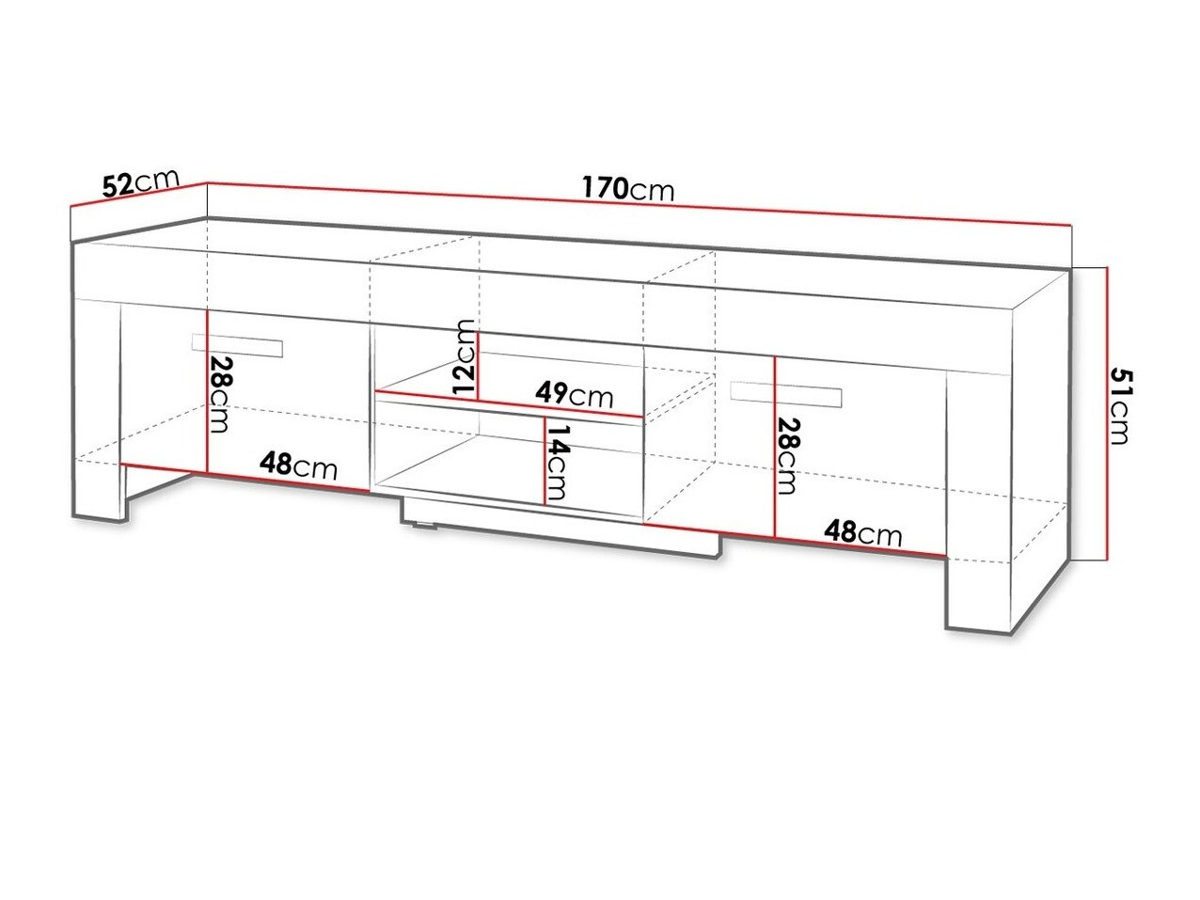 TV stand Melfeli 111 (Sonoma oak)