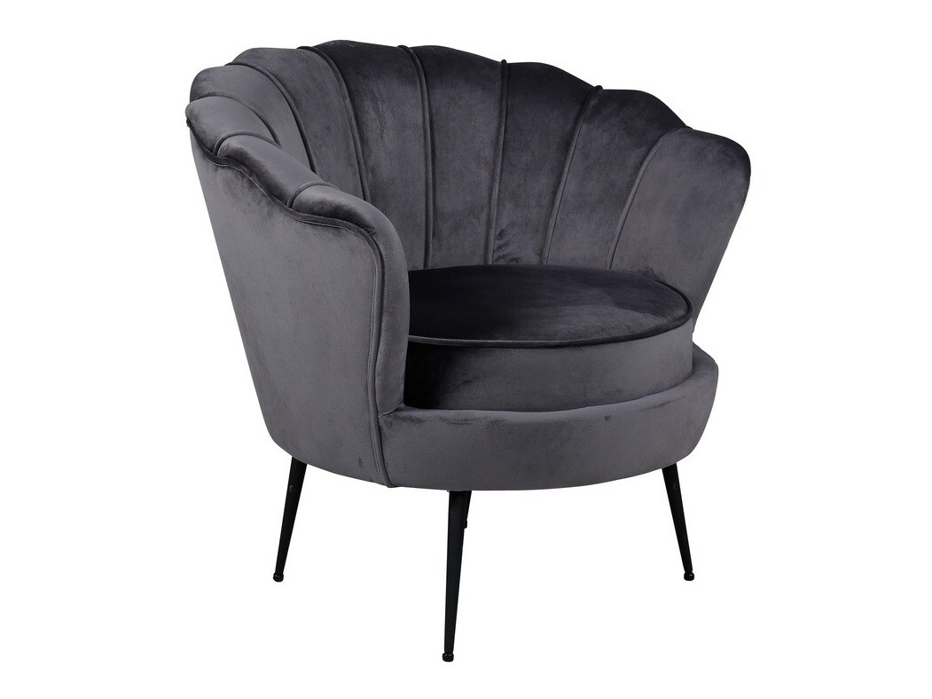 Armchair Dallas 1705 (Dark grey + Black)