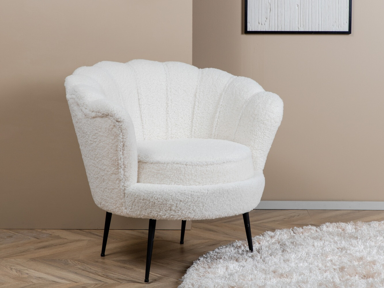 Armchair Dallas 1705 (White + Black)