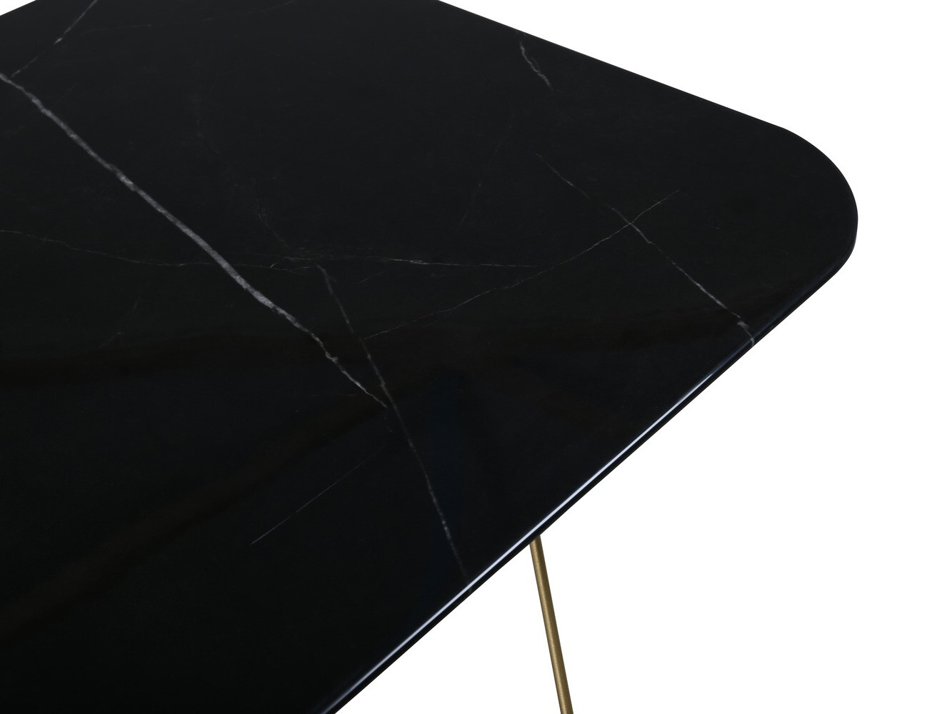 Coffee table Dallas 1723 (Black + Brass)