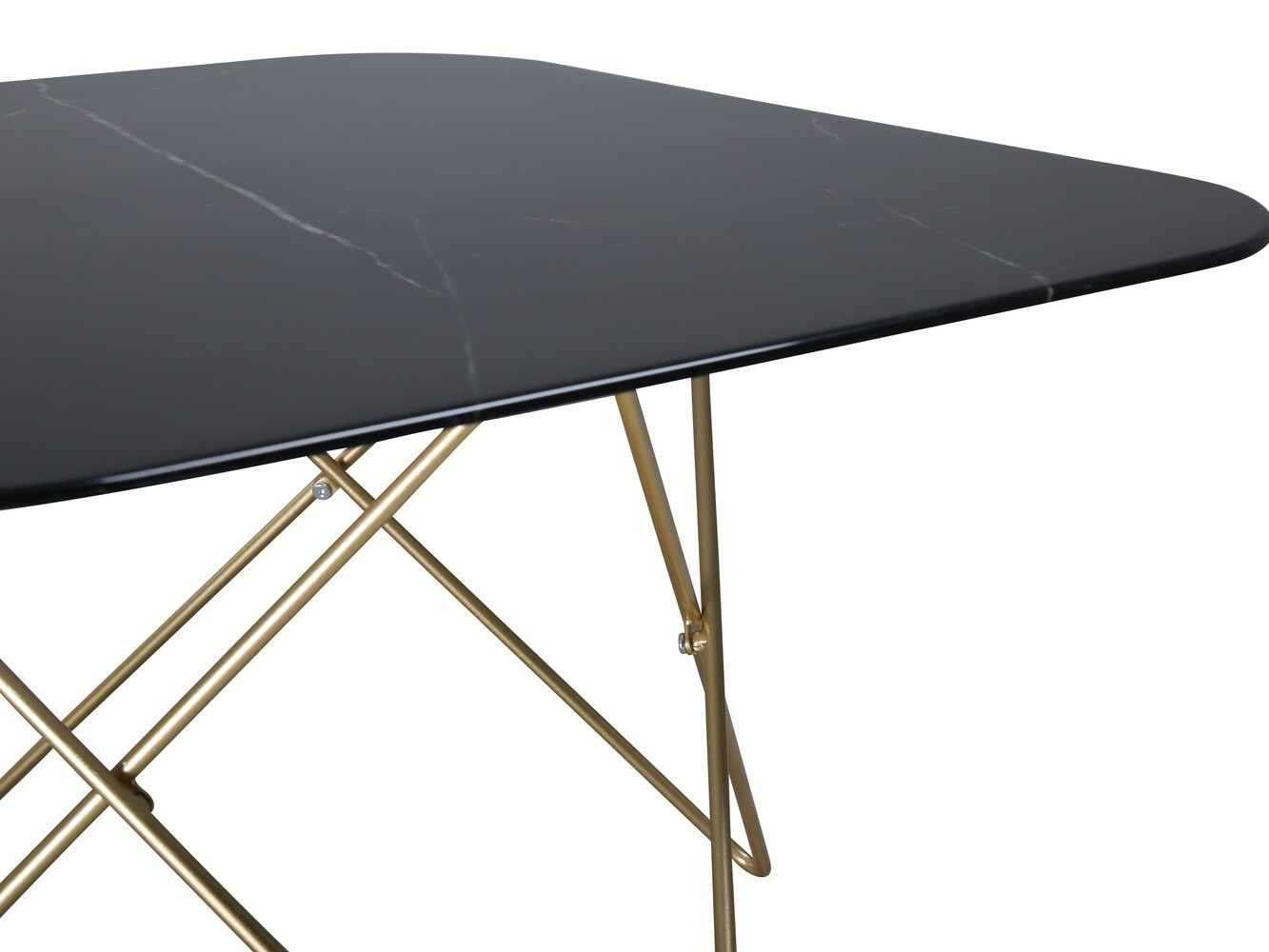 Coffee table Dallas 1723 (Black + Brass)