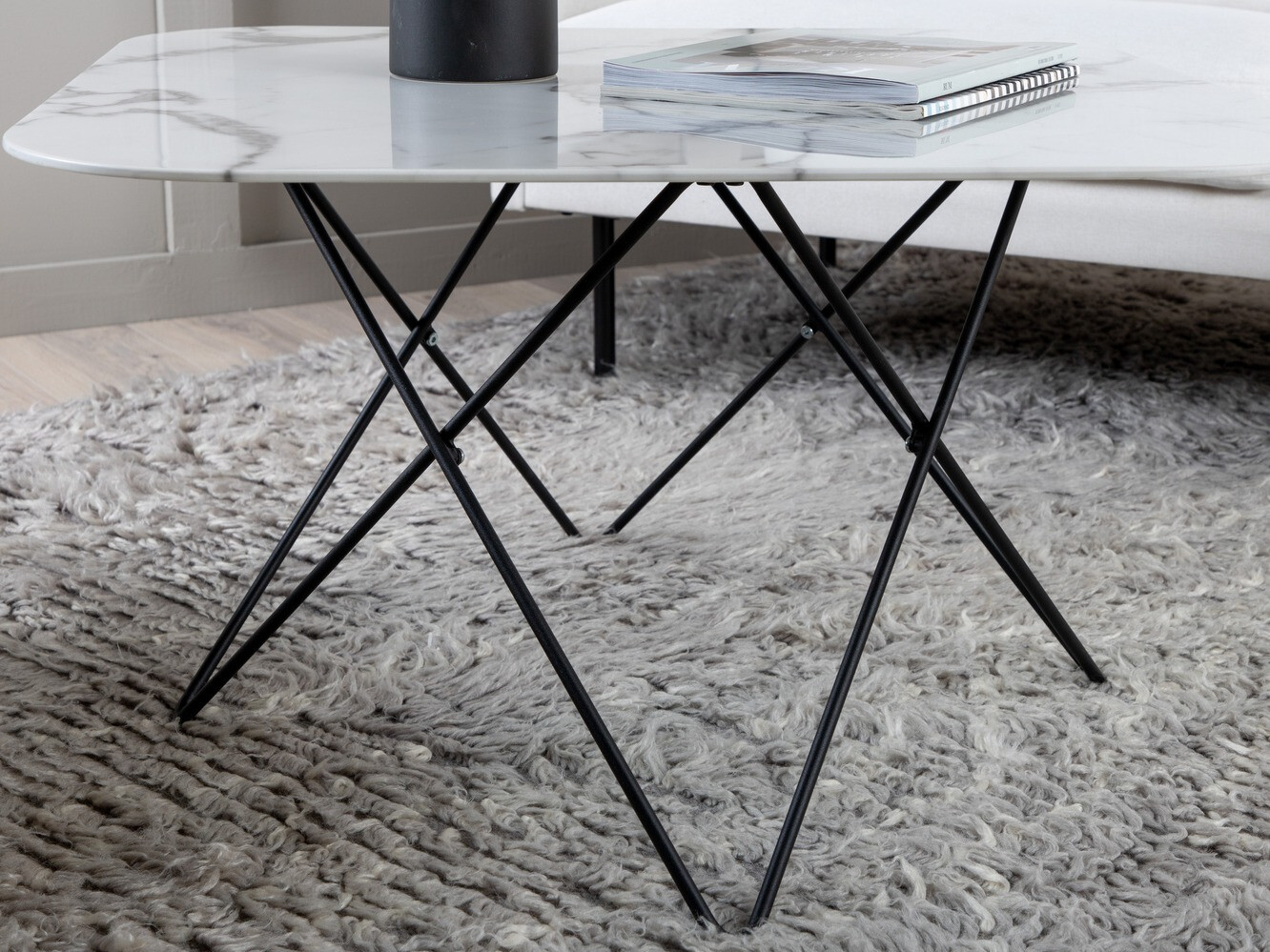 Coffee table Dallas 1723 (White + Black)