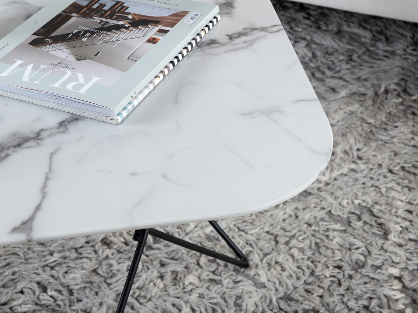 Coffee table Dallas 1723 (White + Black)
