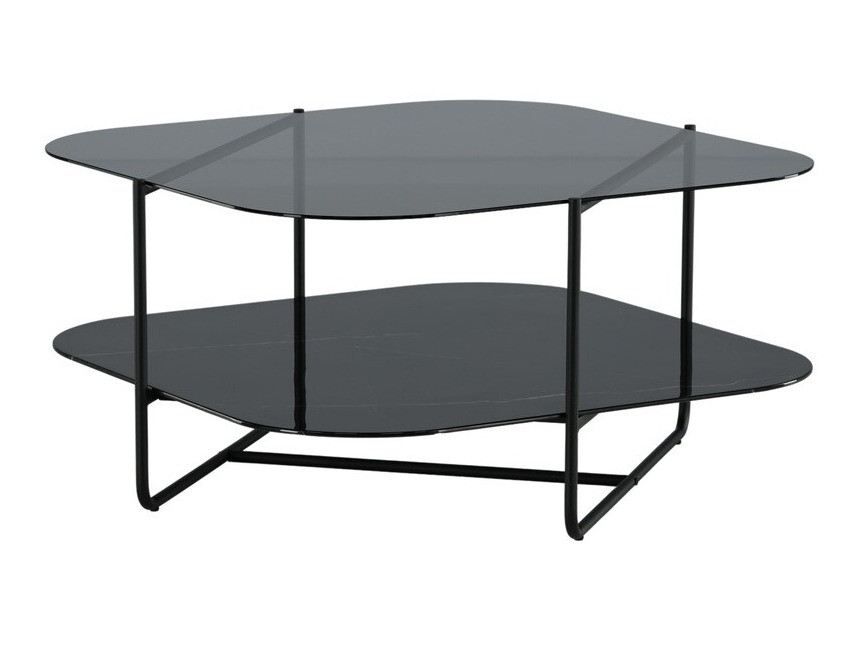 Coffee table Dallas 2956 (Black marble + Black)