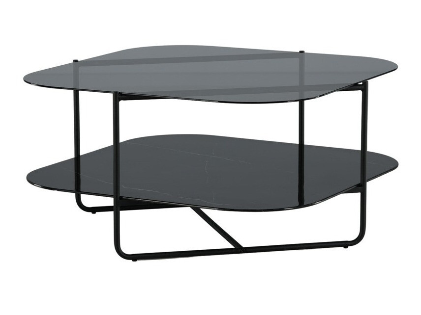 Coffee table Dallas 2956 (Black marble + Black)