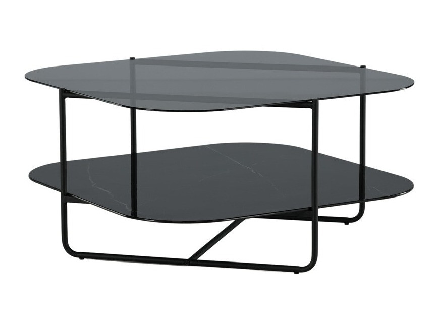 Coffee table Dallas 2956 (Black marble + Black)