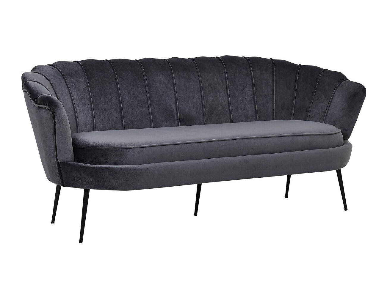 Sofa Dallas 2917 (Dark grey + Black)