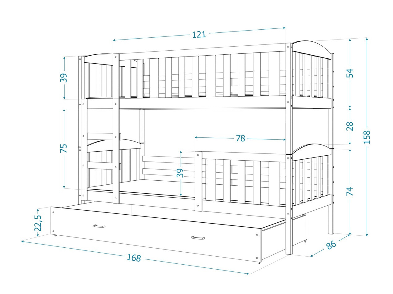 Bunk bed Aurora 104