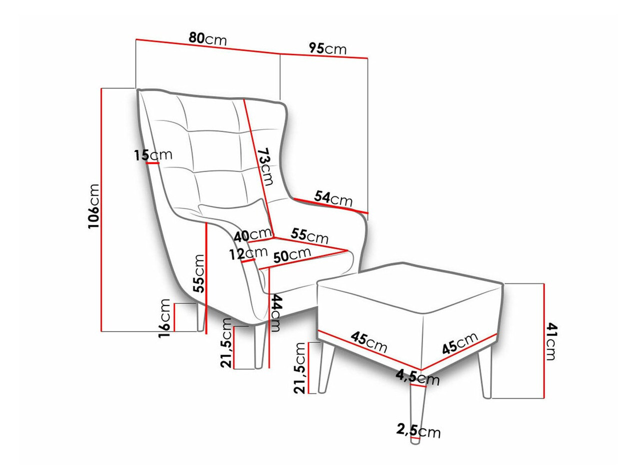 Armchair Comfivo Ulmus II (Kronos 02)