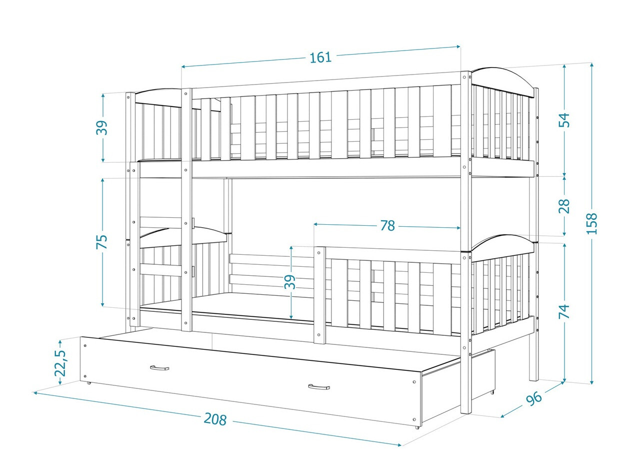Bunk bed Aurora 107