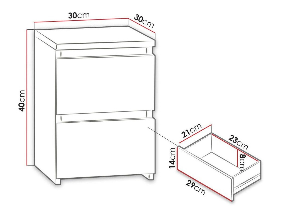 Bedside table Memora