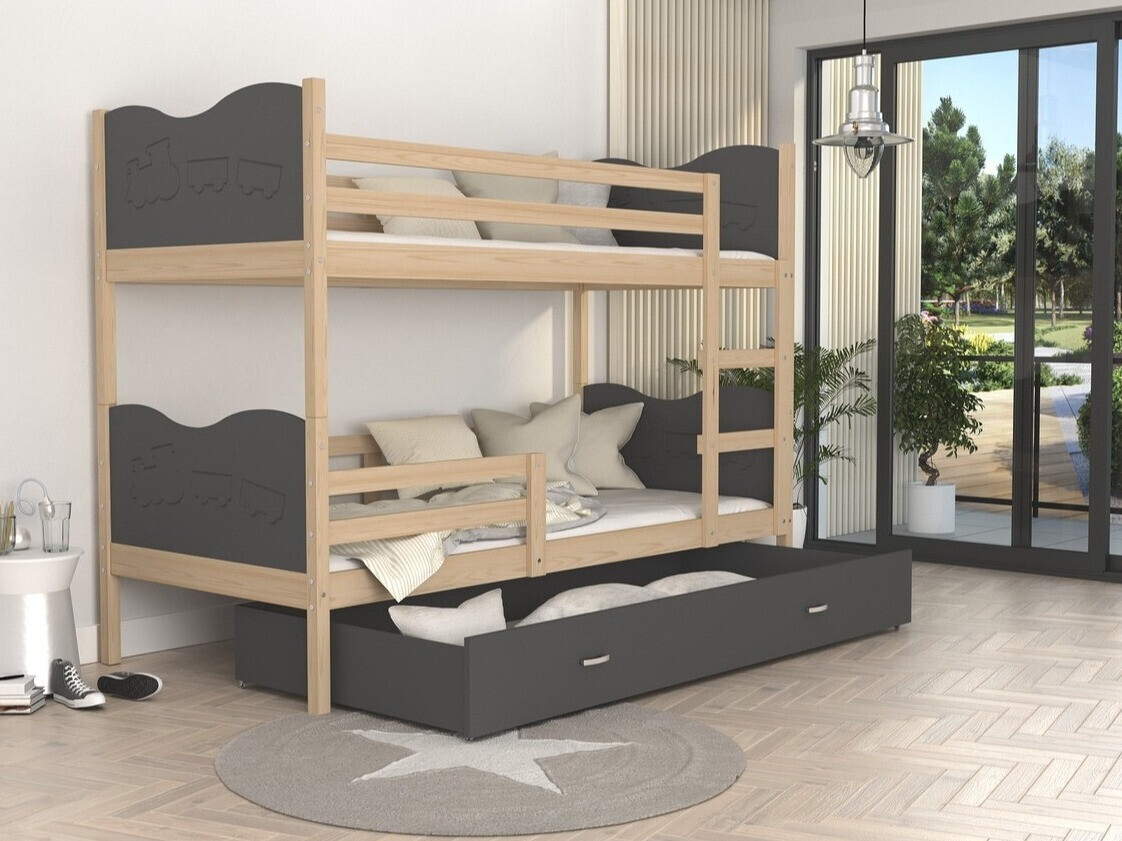 Bunk bed Aurora 110 (Grey)