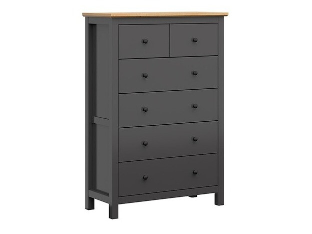 Chest of drawers Sordoro 105 (Graphite + Artisan oak)