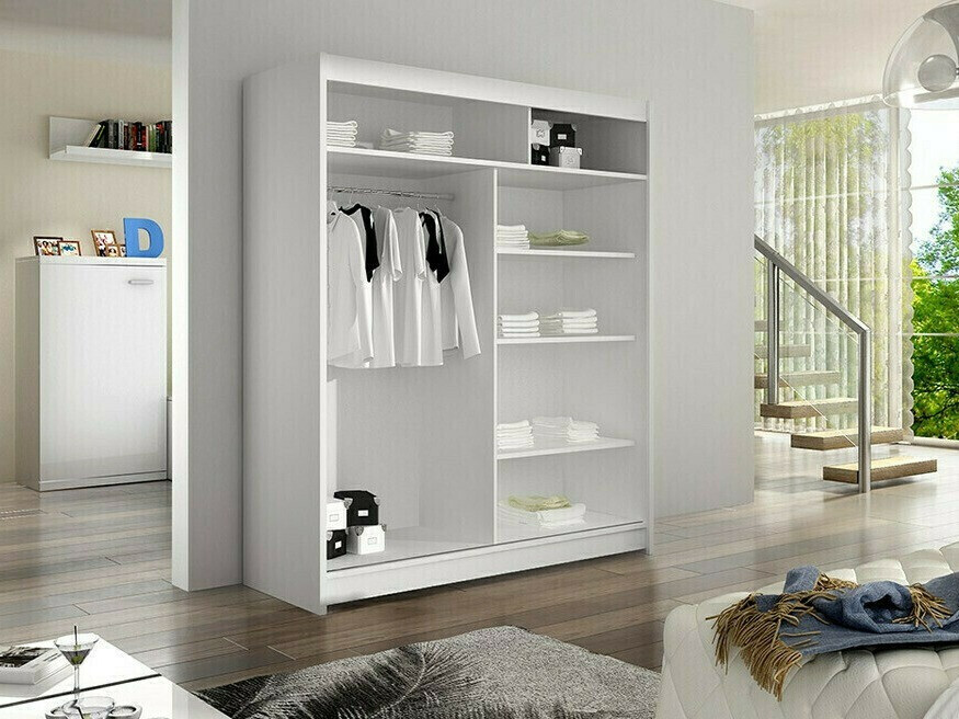 Wardrobe Closico Vastor I (Black + Artisan oak)