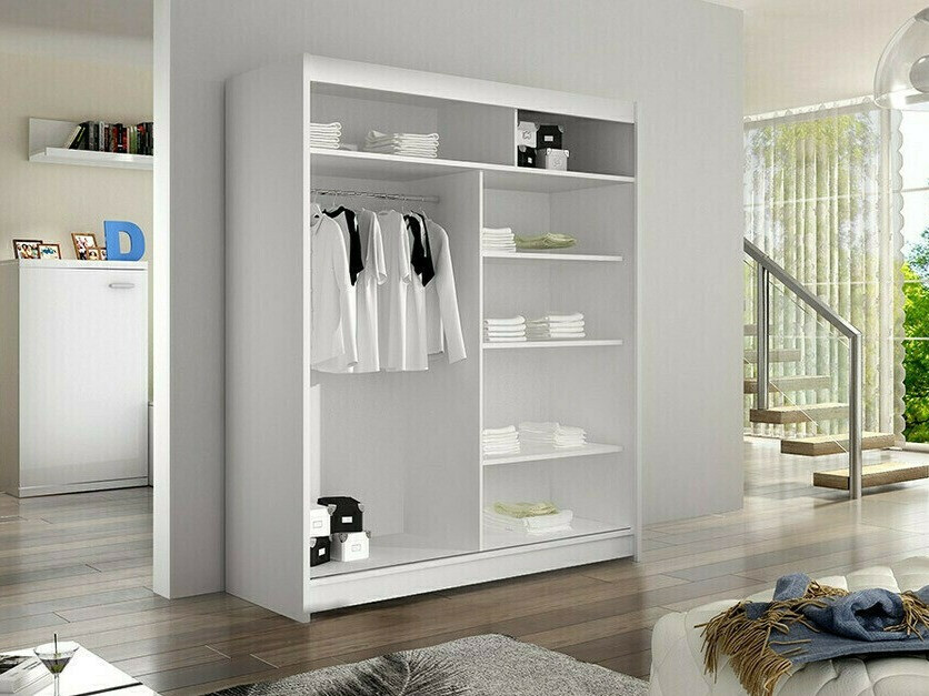 Wardrobe Closico Vastor I (White + Artisan oak)