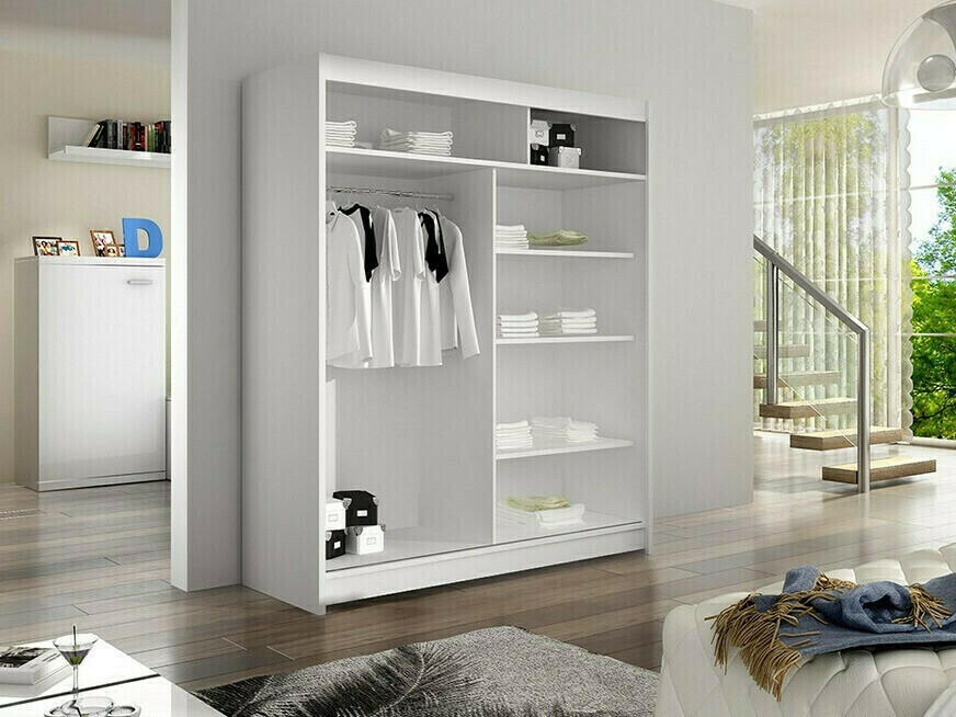 Wardrobe Closico Vastor I (White + Artisan oak)
