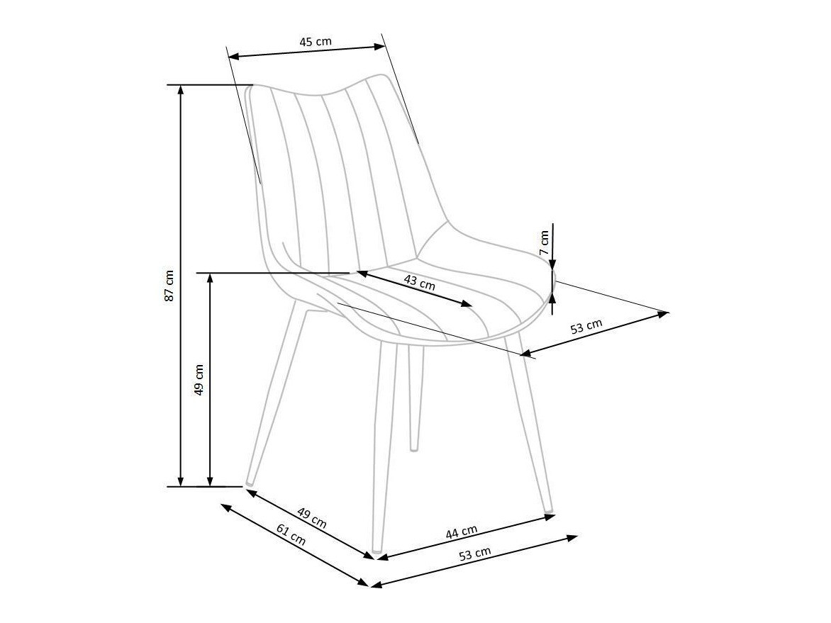 Chair Houston 883 (Grey + Black)