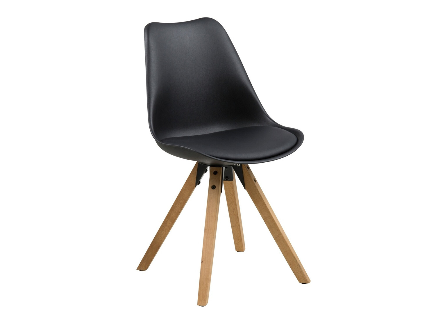 Chair Norsica 133 (Black + Light wood)