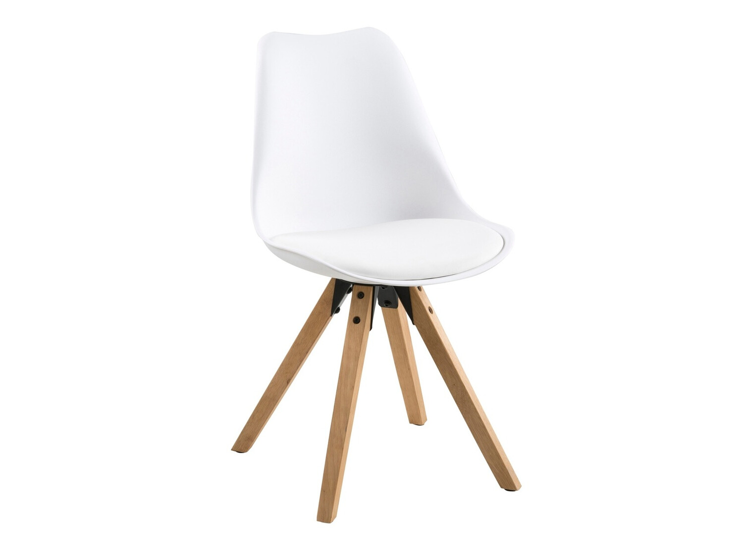 Chair Norsica 133 (White + Light wood)