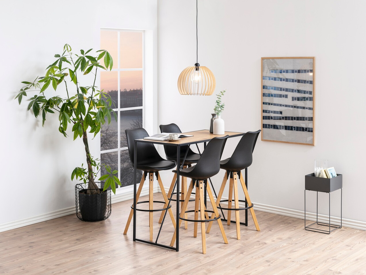 Bar stool Norsica 158 (Black)
