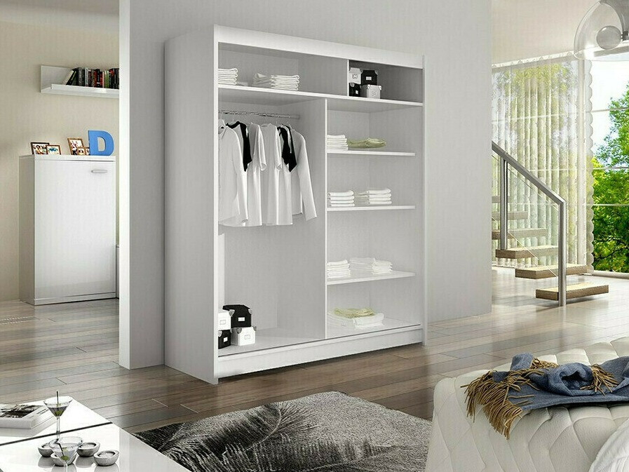 Wardrobe Closico Vastor II (Black + Artisan oak)