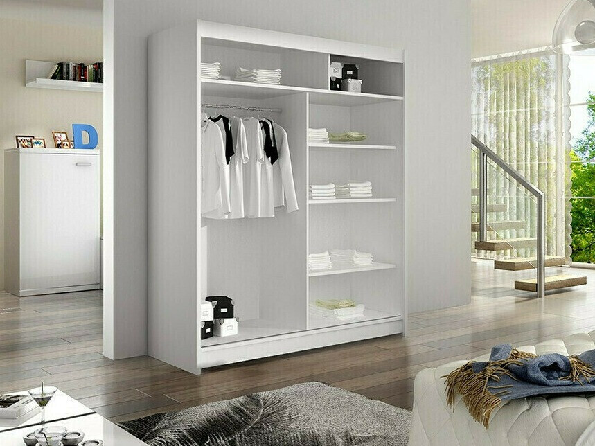 Wardrobe Closico Vastor II (Black + Artisan oak)