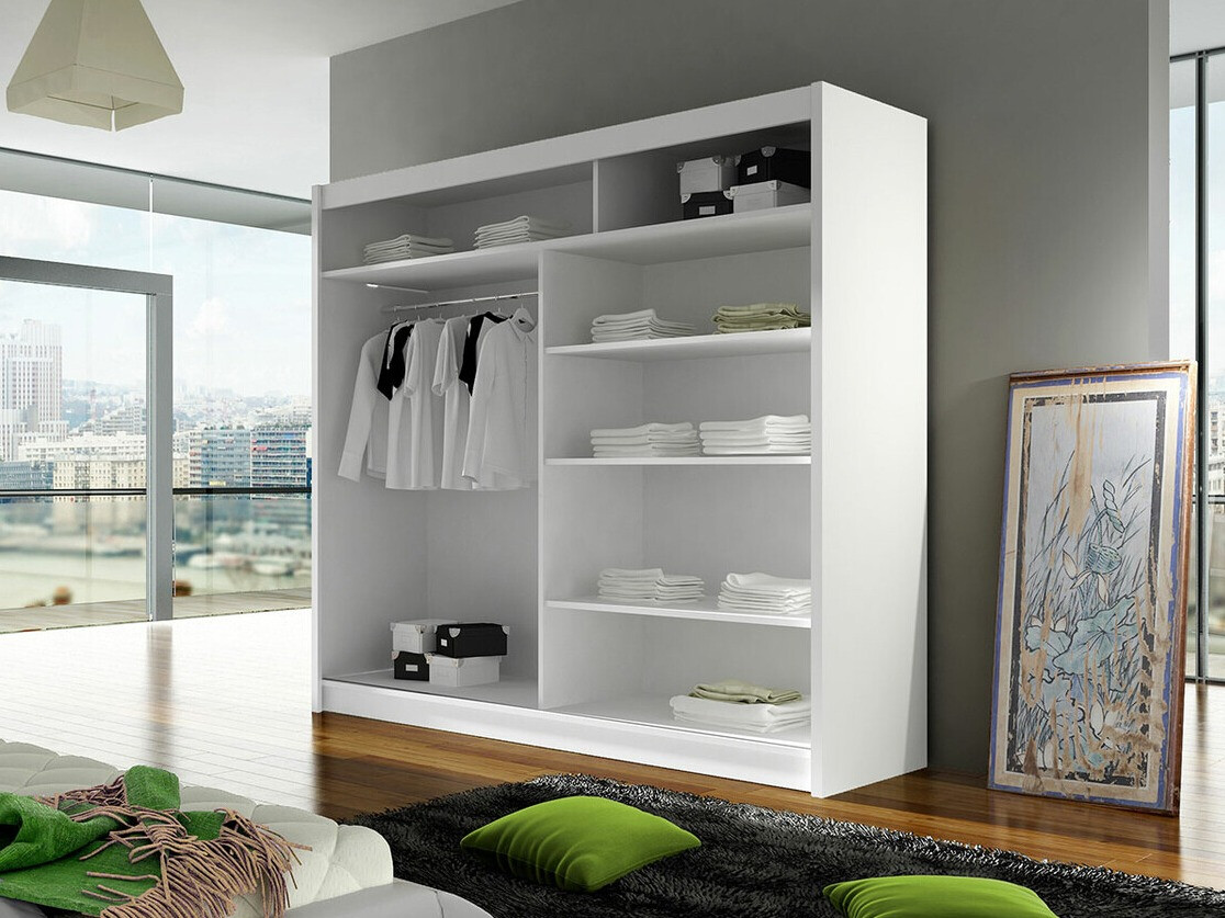 Wardrobe Closico Cavaris I (White + Artisan oak)