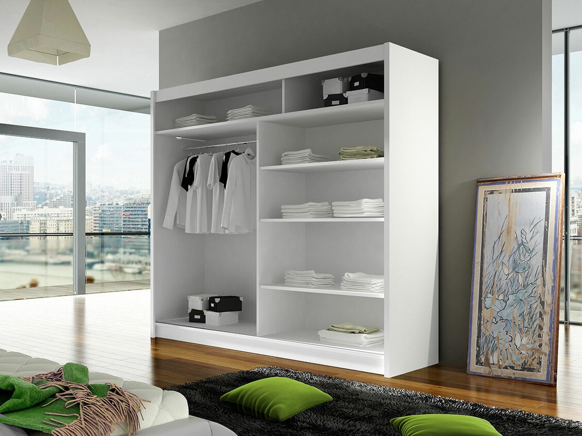 Wardrobe Closico Cavaris II (Black + Artisan oak)