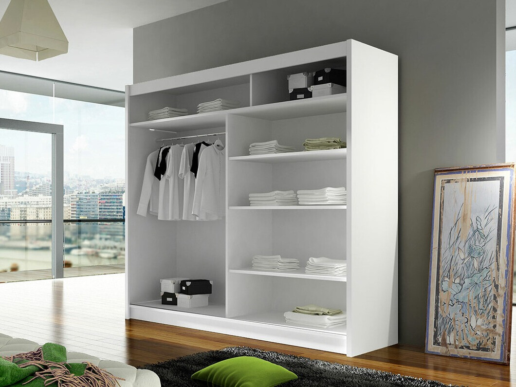 Wardrobe Closico Cavaris III (Black + Artisan oak)
