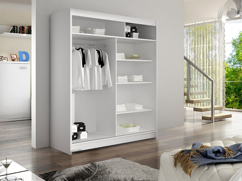 Wardrobe Closico Vastor III (Black + Artisan oak)