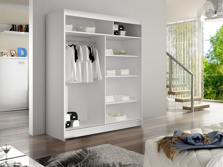 Wardrobe Closico Vastor III (Black + Artisan oak)