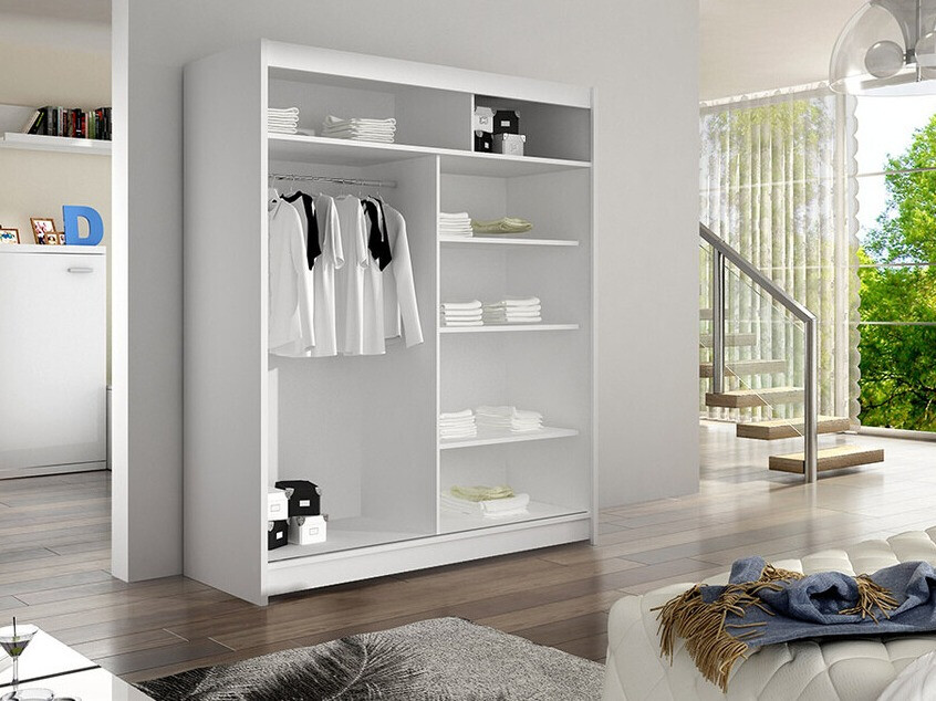 Wardrobe Closico Vastor IV (Black + Artisan oak)