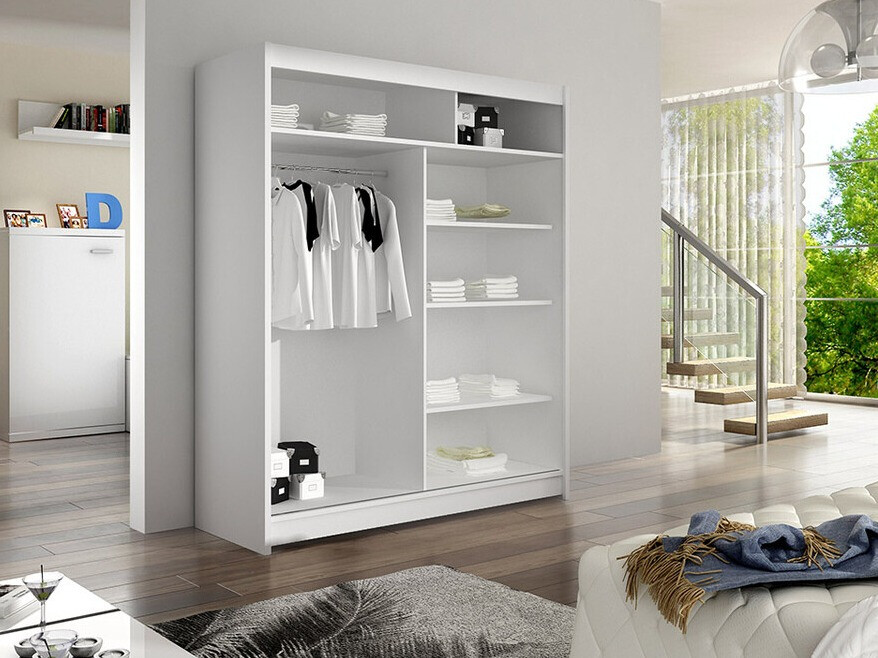 Wardrobe Closico Vastor IV (Black + Artisan oak)
