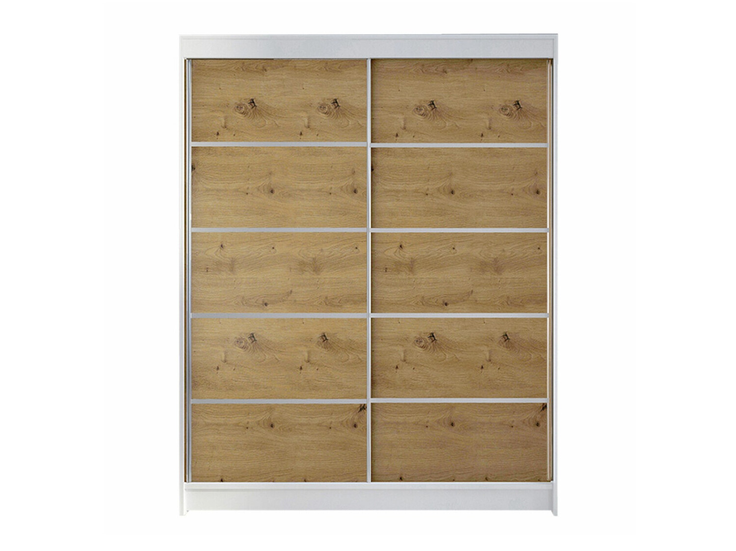 Wardrobe Closico Vastor IV (White + Artisan oak)